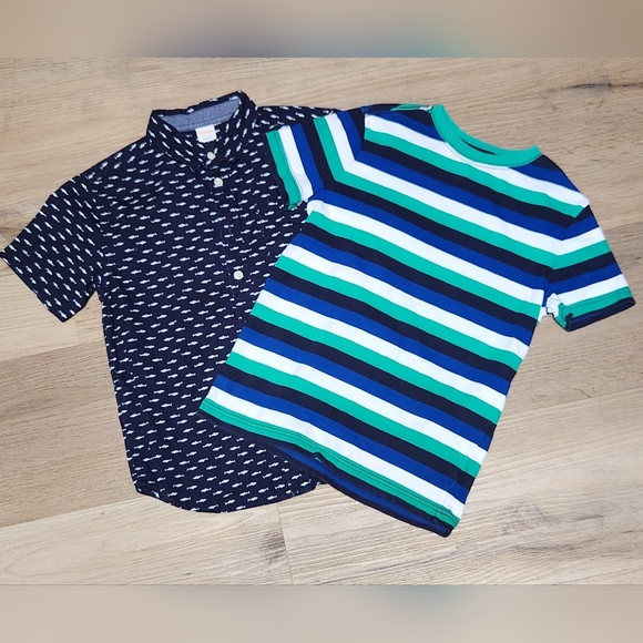 Lot of 2 Boys Gymboree Shirts Sz M 7/8 BIN G - Picture 1 of 9